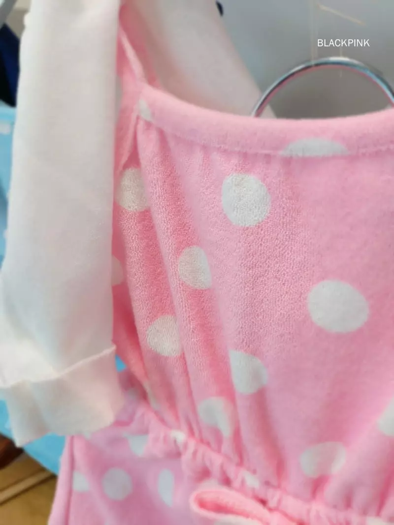 Black Pink - Korean Children Fashion - #childrensboutique - Terry Jumpsuit - 7