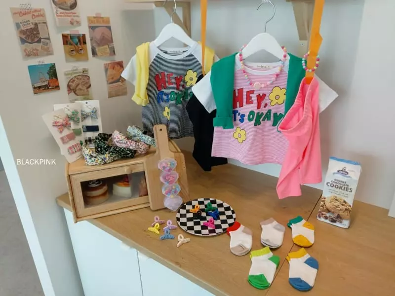 Black Pink - Korean Children Fashion - #childofig - Hey Raglan Tee - 4