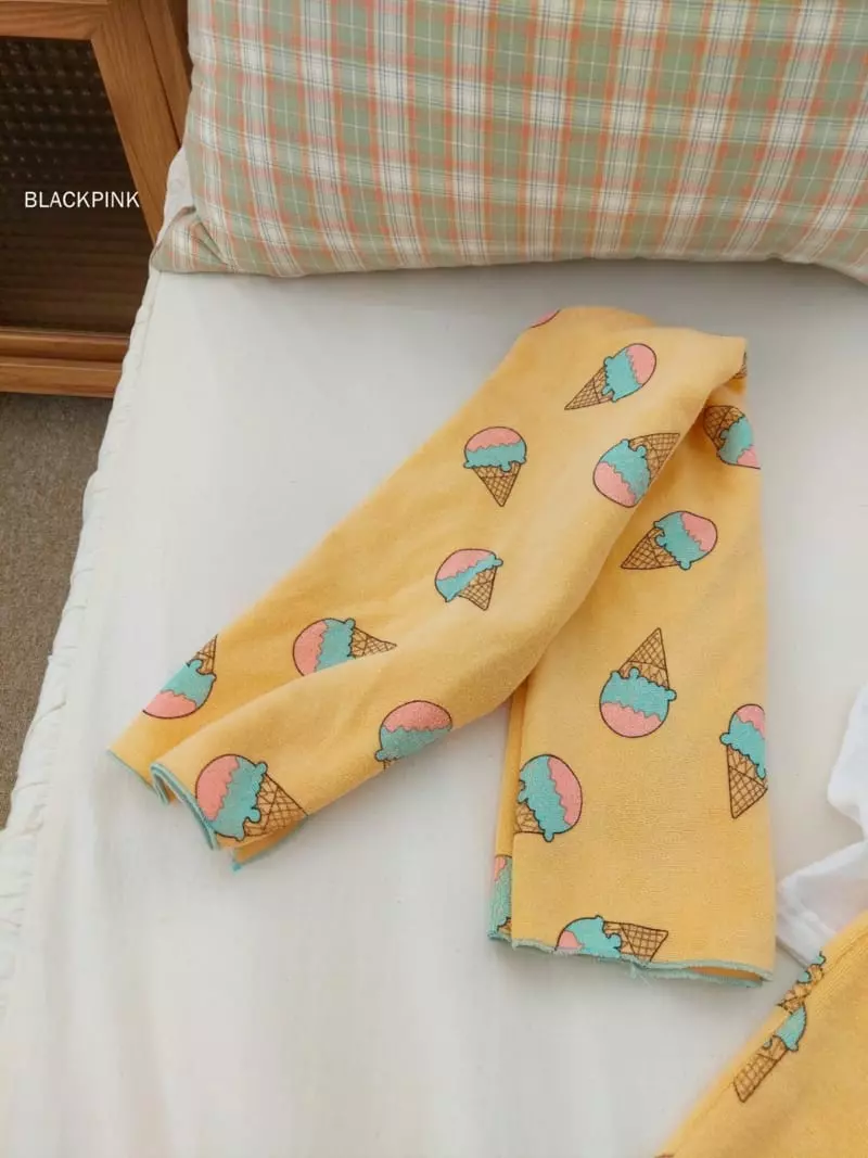 Black Pink - Korean Children Fashion - #discoveringself - Ice Cream Towel - 7