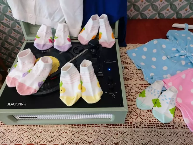 Black Pink - Korean Children Fashion - #discoveringself - Carrot Socks Set - 2