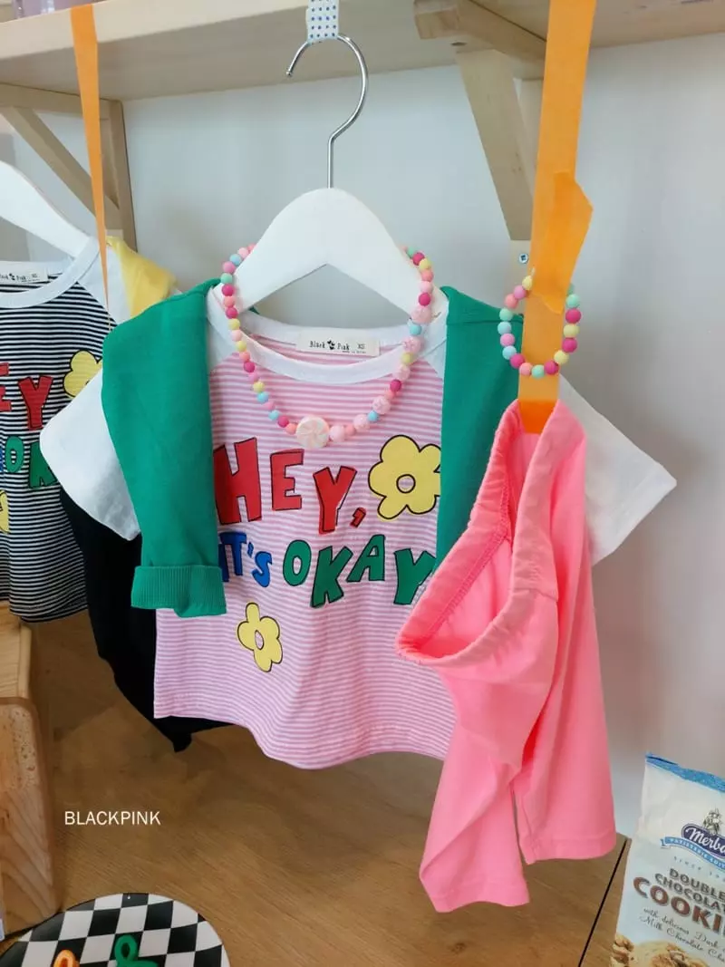 Black Pink - Korean Children Fashion - #fashionkids - Hey Raglan Tee - 7