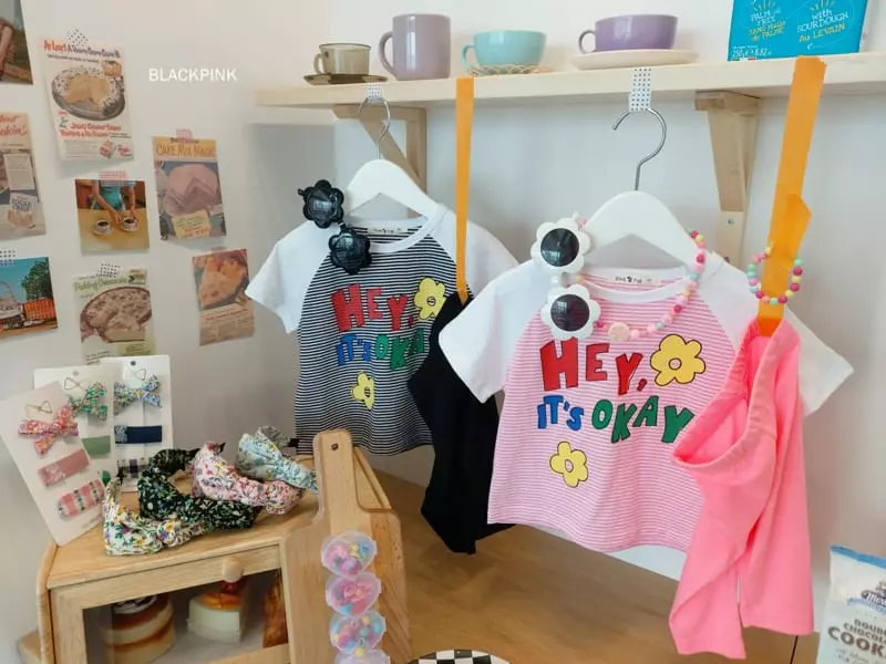 Black Pink - Korean Children Fashion - #kidsstore - Hey Raglan Tee - 9