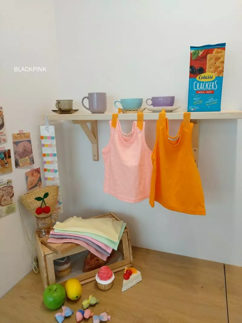 Black Pink - Korean Children Fashion - #kidsstore - Muzi Basic Sleeveless - 6