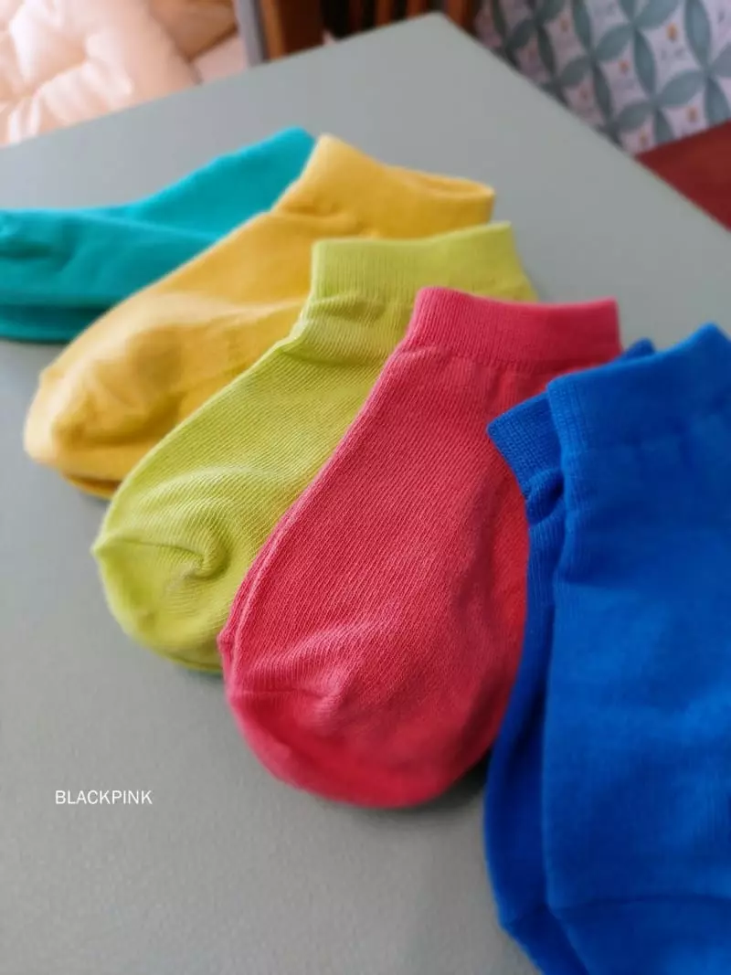 Black Pink - Korean Children Fashion - #kidsshorts - Chuing Socks Set - 4