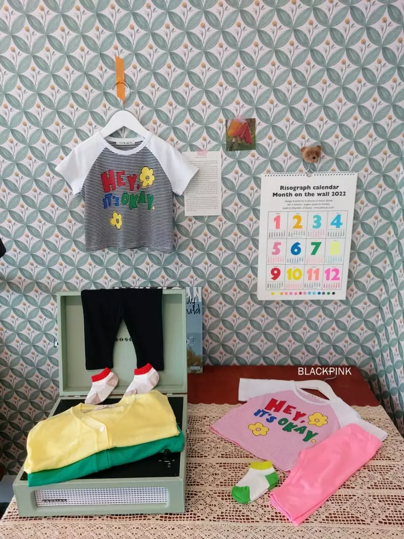 Black Pink - Korean Children Fashion - #kidzfashiontrend - Hey Raglan Tee - 10