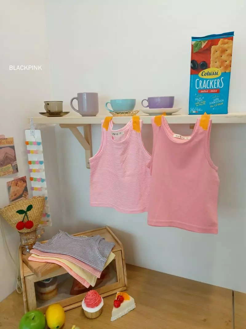 Black Pink - Korean Children Fashion - #kidzfashiontrend - Muzi Basic Sleeveless - 7