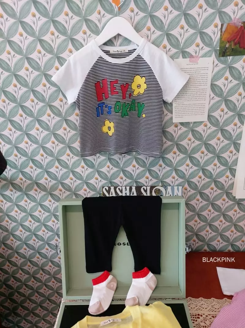 Black Pink - Korean Children Fashion - #littlefashionista - Hey Raglan Tee - 12