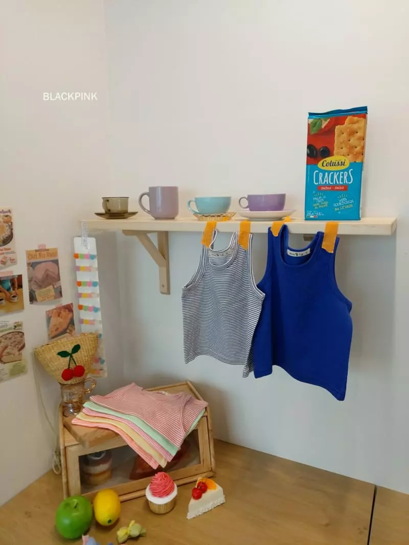 Black Pink - Korean Children Fashion - #littlefashionista - Muzi Basic Sleeveless - 9
