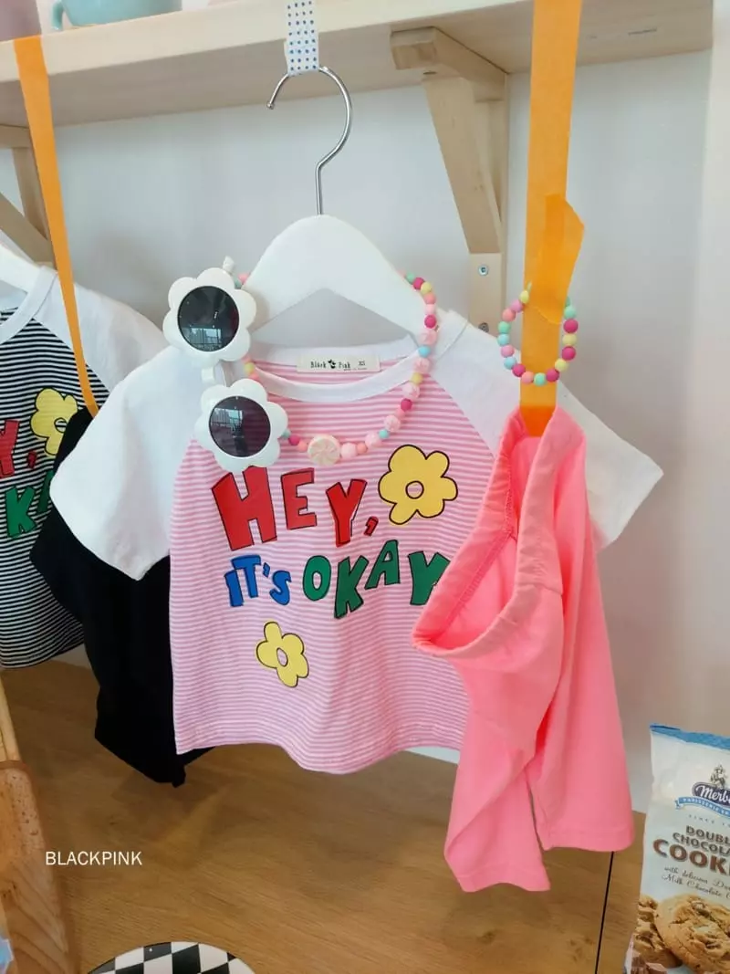 Black Pink - Korean Children Fashion - #stylishchildhood - Hey Raglan Tee - 2