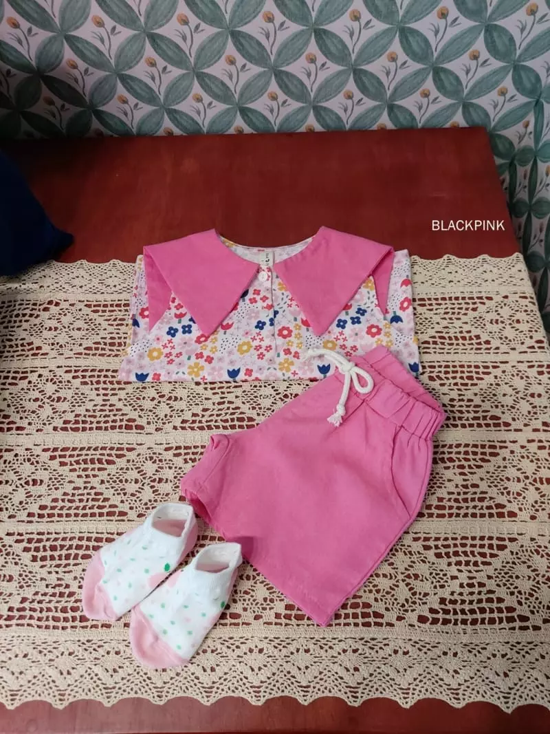 Black Pink - Korean Children Fashion - #todddlerfashion - Sweet Dalkon Collar Tee - 5