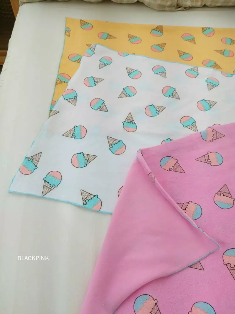 Black Pink - Korean Children Fashion - #toddlerclothing - Ice Cream Towel - 2