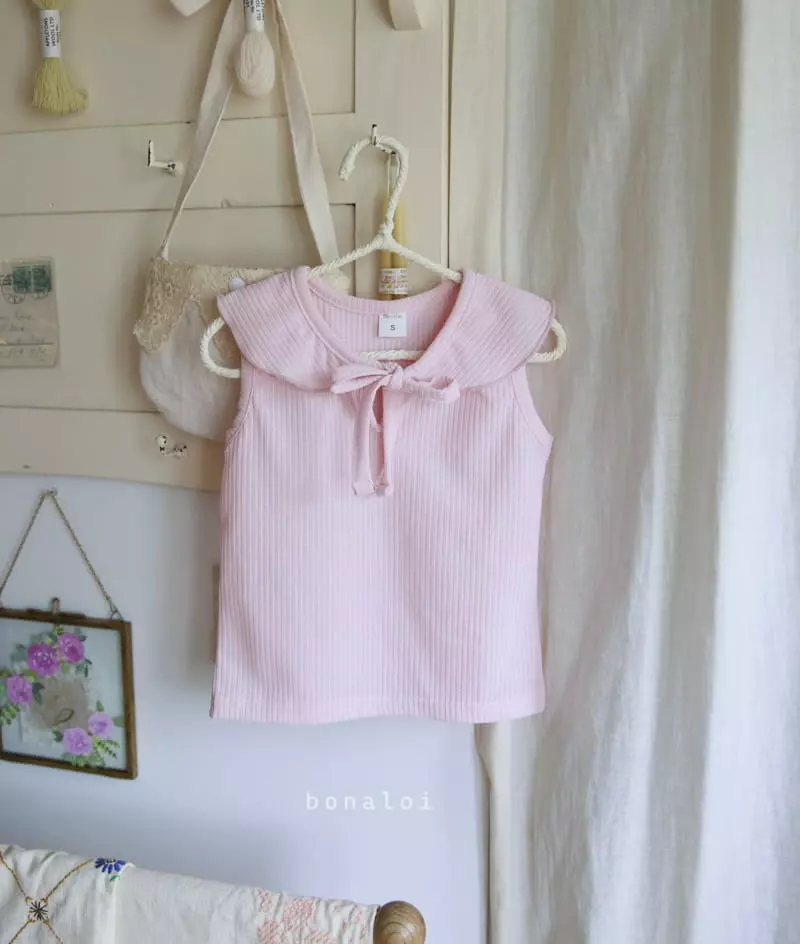 Bonaloi - Korean Children Fashion - #Kfashion4kids - Papaya Sleeveless - 6