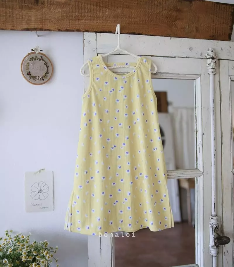 Bonaloi - Korean Children Fashion - #Kfashion4kids - Daisy One-piece - 2