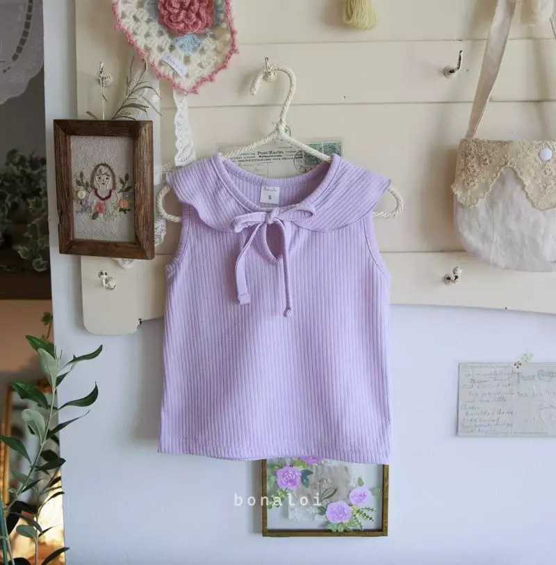 Bonaloi - Korean Children Fashion - #fashionkids - Papaya Sleeveless - 2
