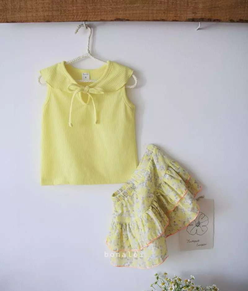 Bonaloi - Korean Children Fashion - #todddlerfashion - Papaya Sleeveless - 11