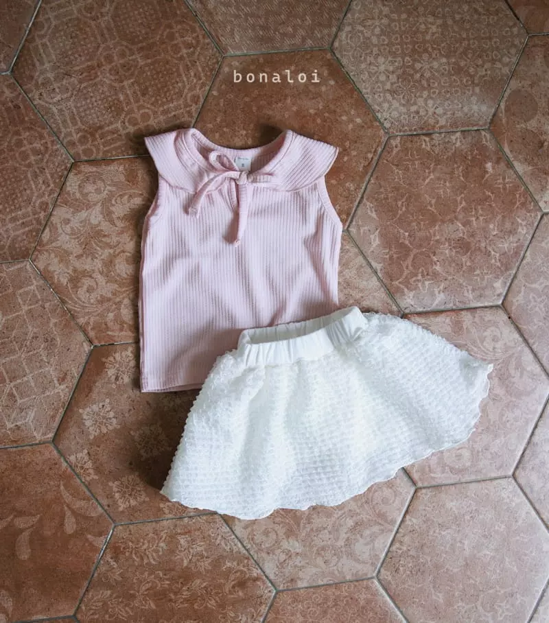 Bonaloi - Korean Children Fashion - #toddlerclothing - Papaya Sleeveless - 12