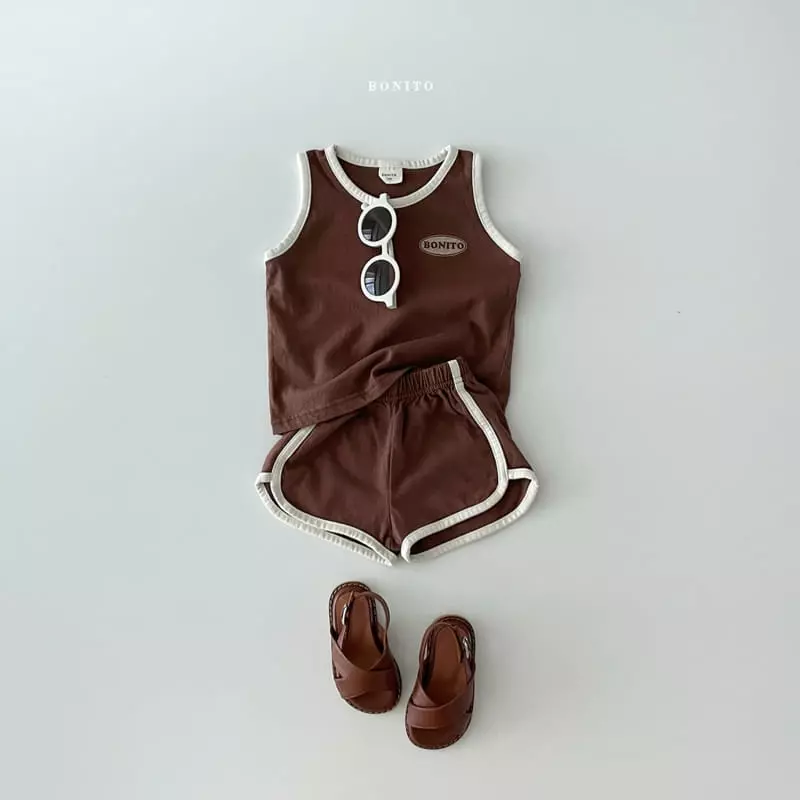 Bonito - Korean Baby Fashion - #babyclothing - Bebe Bonny Sleeveless Top Bottom Set - 8