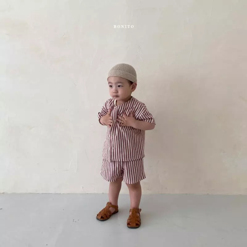Bonito - Korean Baby Fashion - #babyclothing - Bebe Height Top Bottom Set - 12