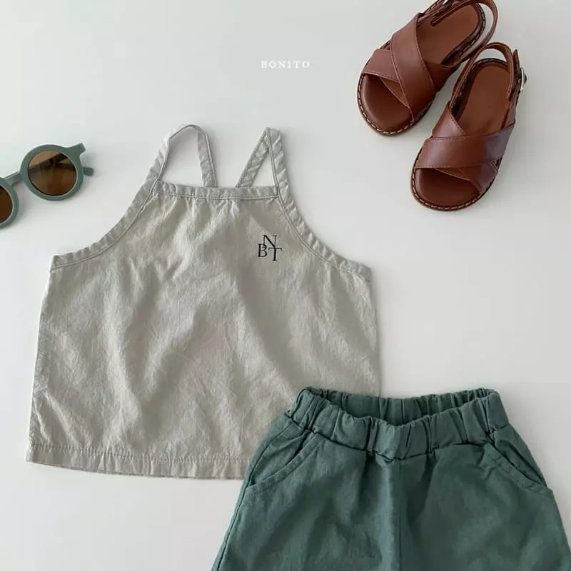 Bonito - Korean Baby Fashion - #babylifestyle - Bebe BNT String Sleeveless - 10