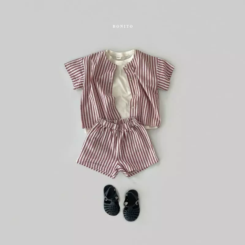 Bonito - Korean Baby Fashion - #babywear - Bebe Height Top Bottom Set - 6