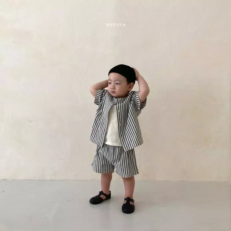 Bonito - Korean Baby Fashion - #onlinebabyshop - Bebe Height Top Bottom Set - 8