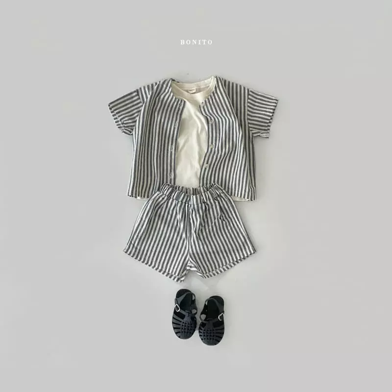 Bonito - Korean Children Fashion - #kidzfashiontrend - Kid Height Top Bottom Set - 4