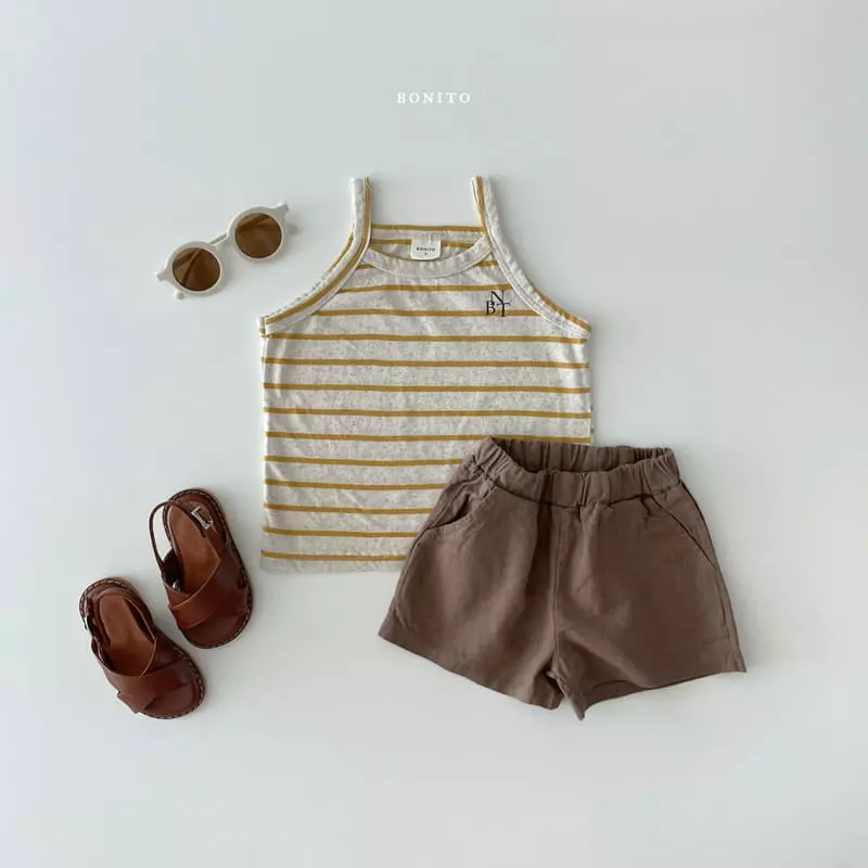 Bonito - Korean Children Fashion - #littlefashionista - Kid Stripes String Sleeveless - 12