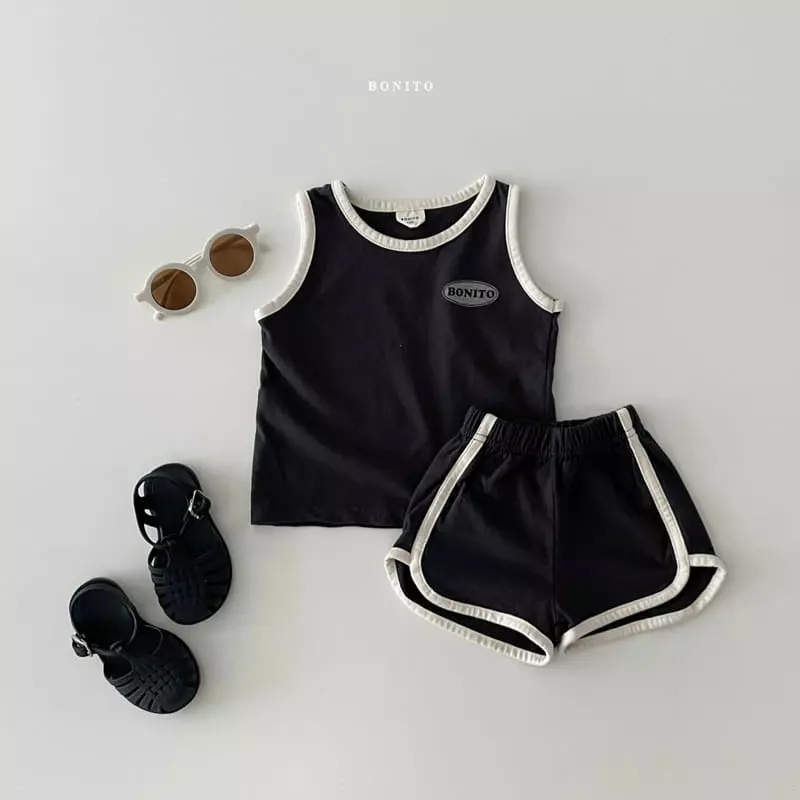 Bonito - Korean Children Fashion - #minifashionista - Kid Bonny Sleeveless Top Bottom Set - 4