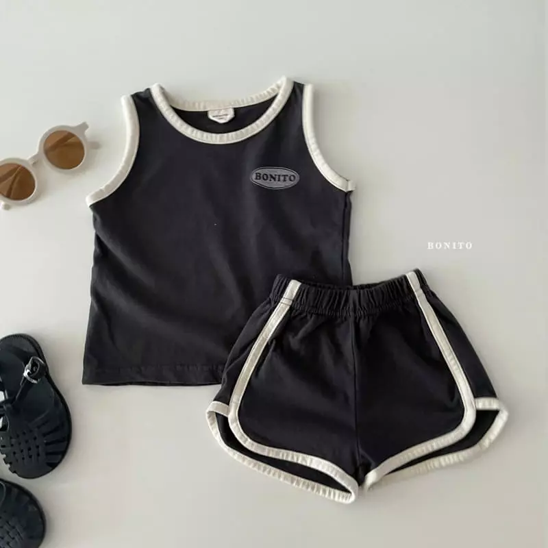 Bonito - Korean Children Fashion - #stylishchildhood - Kid Bonny Sleeveless Top Bottom Set - 7