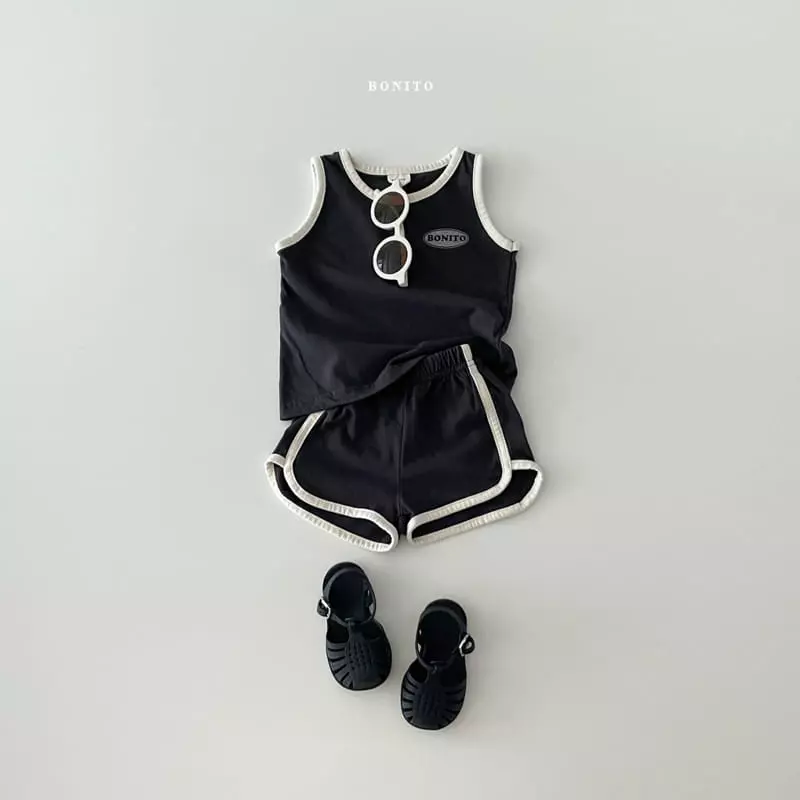 Bonito - Korean Children Fashion - #todddlerfashion - Kid Bonny Sleeveless Top Bottom Set - 5