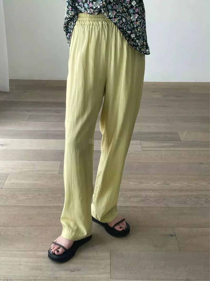 Browns - Korean Women Fashion - #womensfashion - Plisse Banding Pants - 4