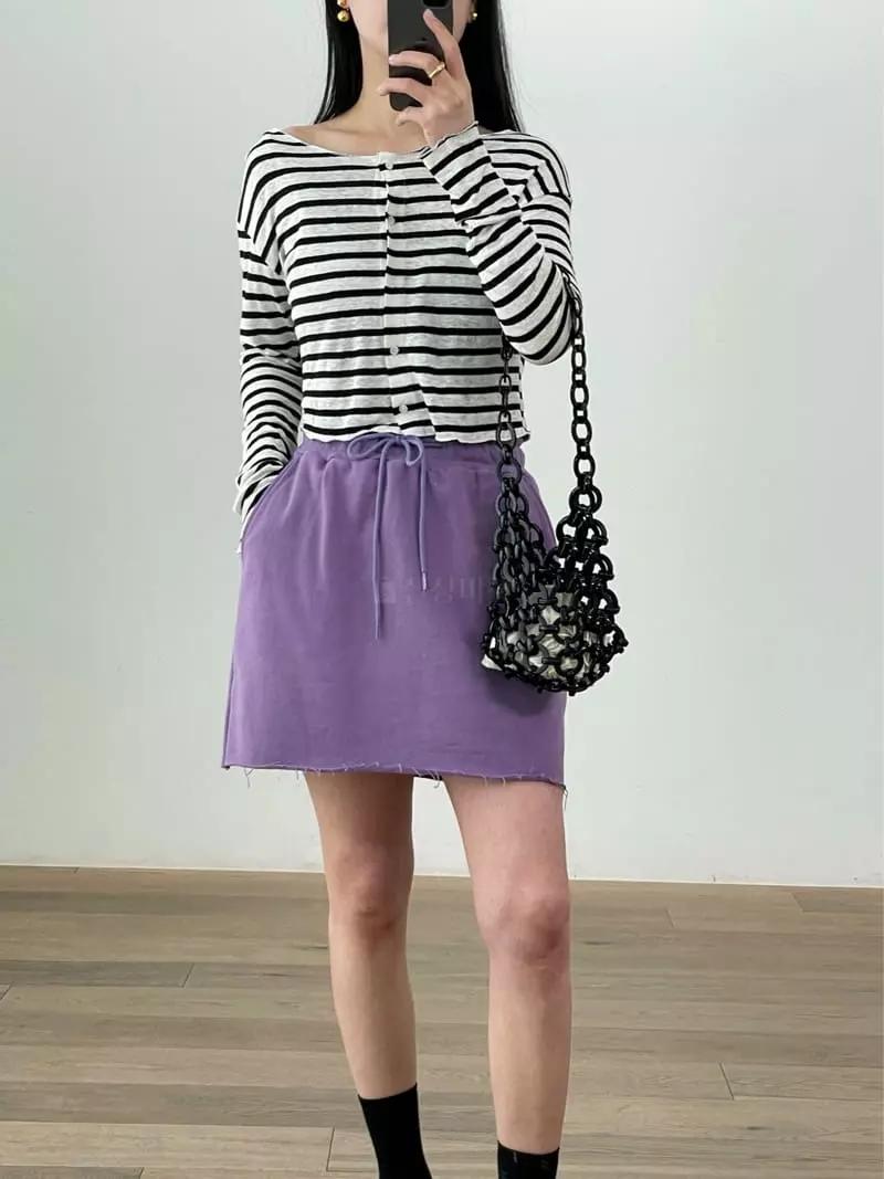 Browns - Korean Women Fashion - #momslook - Summer Terry Skirt - 2