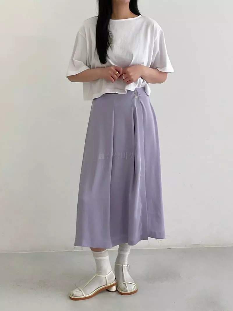 Browns - Korean Women Fashion - #momslook - Celling Wrap Skirt - 2