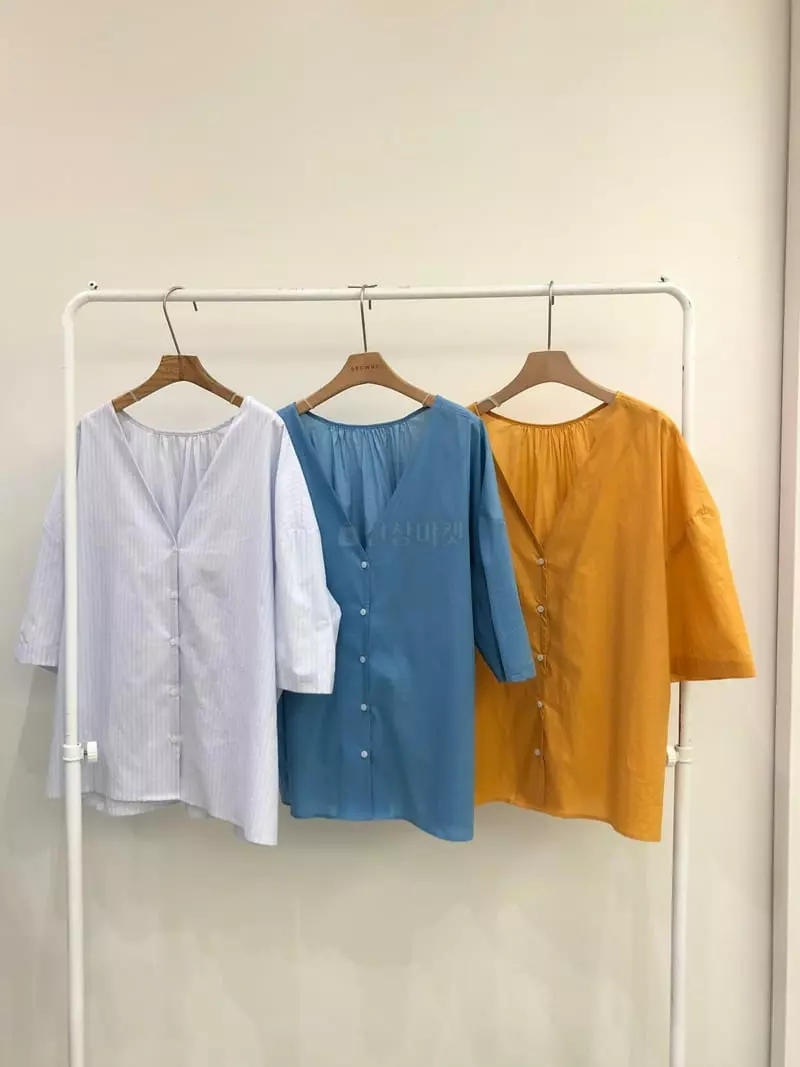 Browns - Korean Women Fashion - #womensfashion - Basic V Shirt - 4