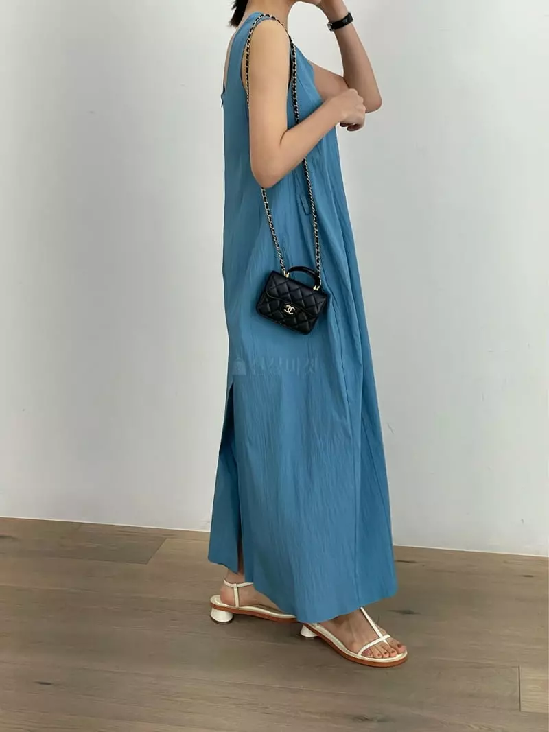 Browns - Korean Women Fashion - #momslook - Ripple Sleeveless One-piece