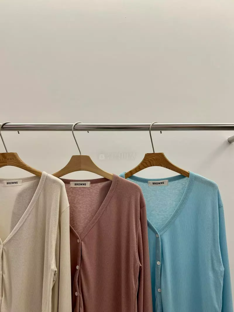 Browns - Korean Women Fashion - #pursuepretty - Rib Cardigan