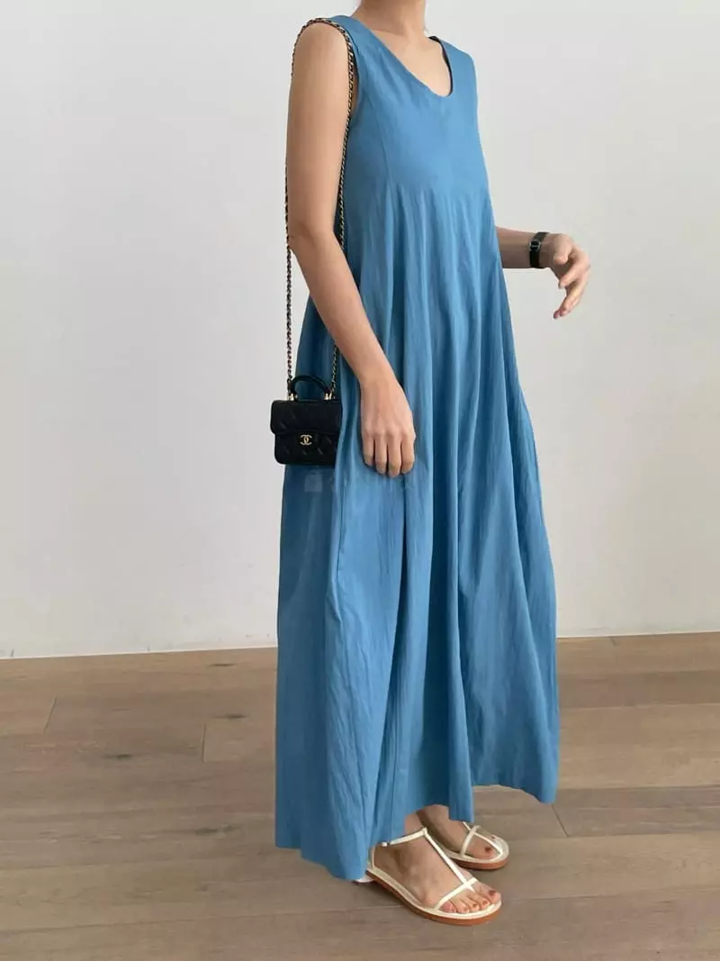 Browns - Korean Women Fashion - #womensfashion - Ripple Sleeveless One-piece - 4