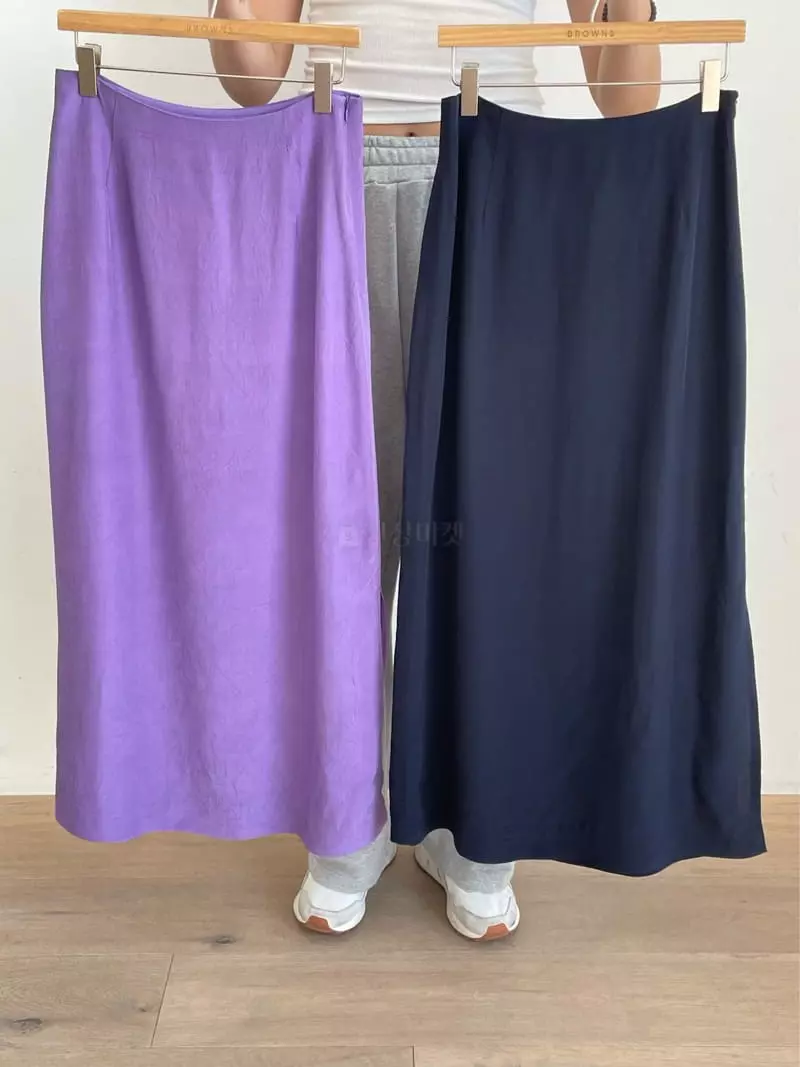 Browns - Korean Women Fashion - #vintageinspired - River Long Skirt - 4