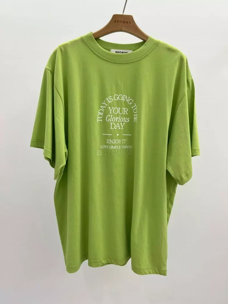 Browns - Korean Women Fashion - #vintagekidsstyle - Loose Lettering Tee - 3