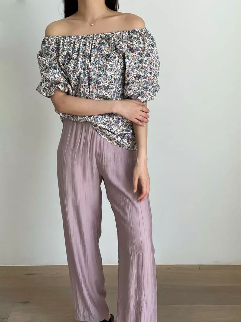 Browns - Korean Women Fashion - #womensfashion - Parette Off Shoulder Blouse