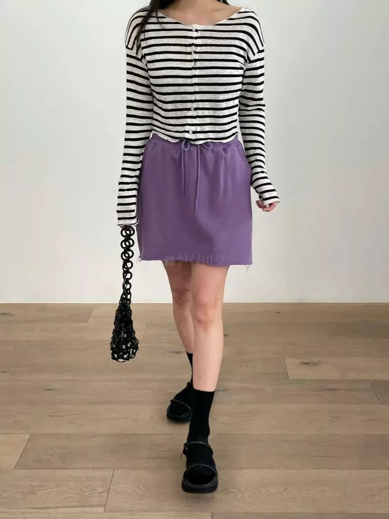 Browns - Korean Women Fashion - #womensfashion - Summer Terry Skirt