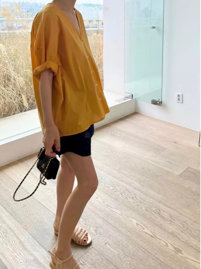 Browns - Korean Women Fashion - #womensfashion - Basic V Shirt - 3