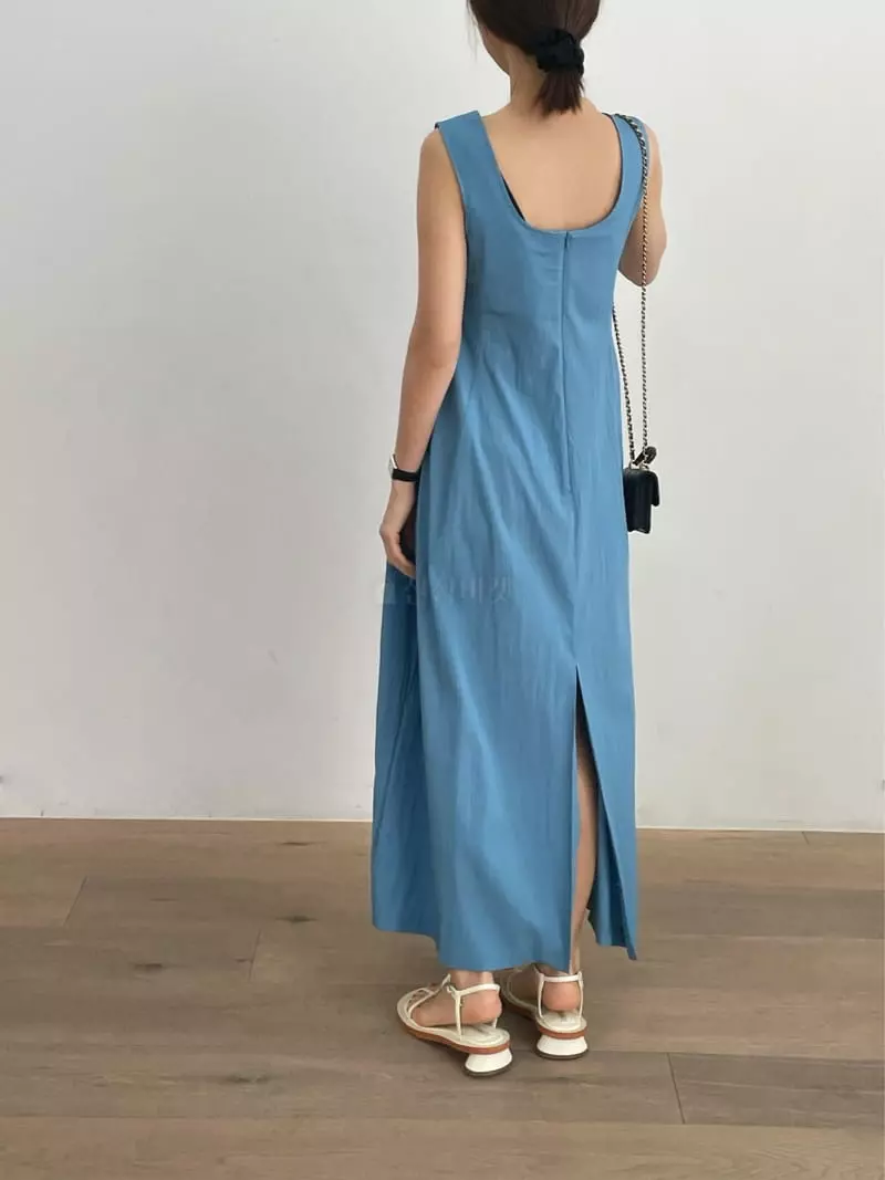 Browns - Korean Women Fashion - #womensfashion - Ripple Sleeveless One-piece - 3