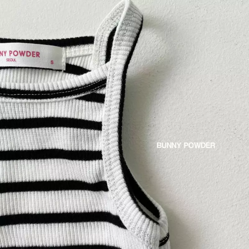Bunny Powder - Korean Children Fashion - #designkidswear - Stripes Sleeveless - 8