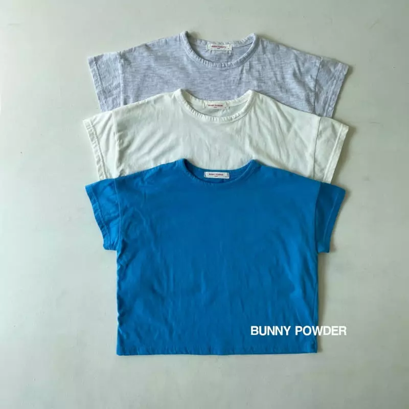 Bunny Powder - Korean Children Fashion - #kidsshorts - Marine Tee