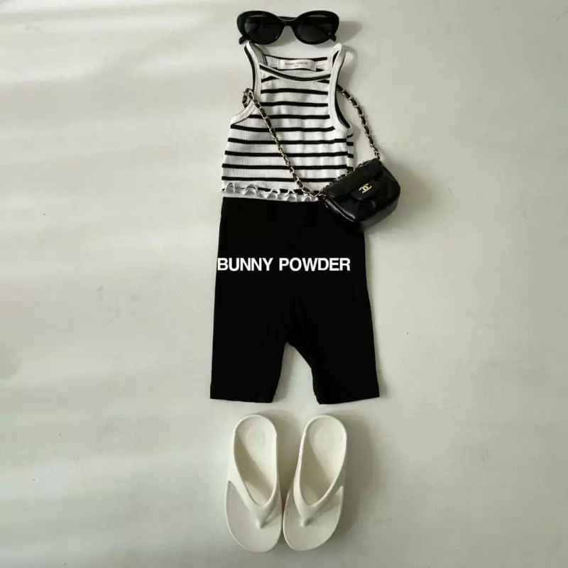 Bunny Powder - Korean Children Fashion - #kidsshorts - Stripes Sleeveless - 11