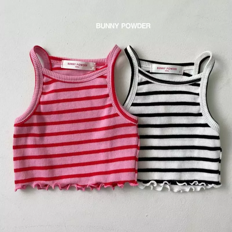 Bunny Powder - Korean Children Fashion - #minifashionista - Stripes Sleeveless