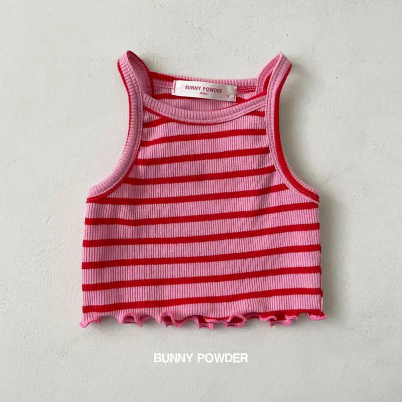 Bunny Powder - Korean Children Fashion - #prettylittlegirls - Stripes Sleeveless - 2