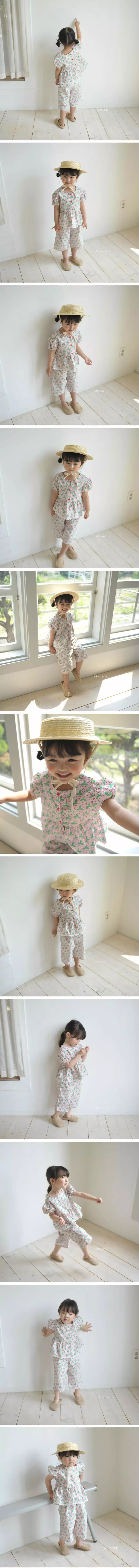 Buttercup - Korean Children Fashion - #discoveringself - Open Blouse Bottom Set