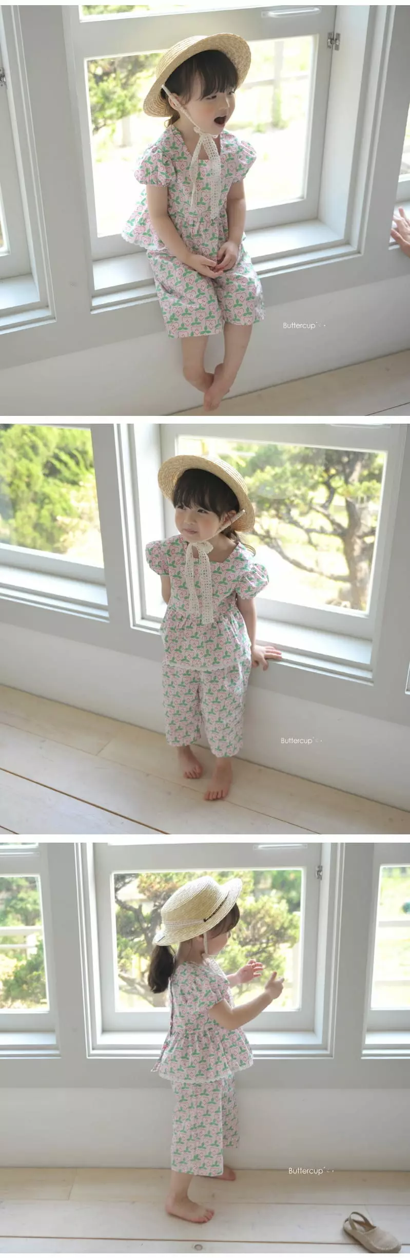 Buttercup - Korean Children Fashion - #fashionkids - Open Blouse Bottom Set - 2